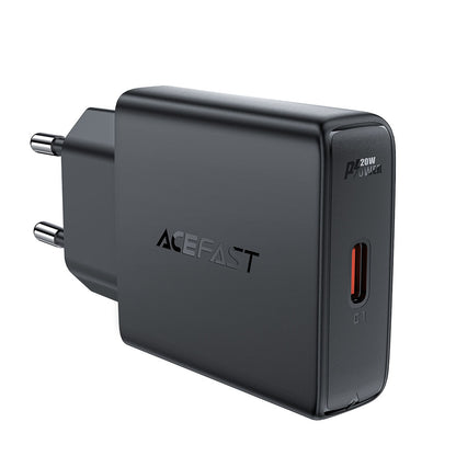 Chargeur Réseau Acefast A65, 20W, 3A, 1 x USB-C, Noir