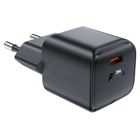 Netzladegerät Acefast A73 Mini, 20W, 3A, 1 x USB-C, Schwarz
