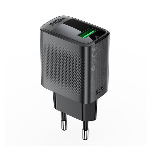 Netzladegerät Acefast A90, 18W, 3A, 1 x USB-A, Schwarz