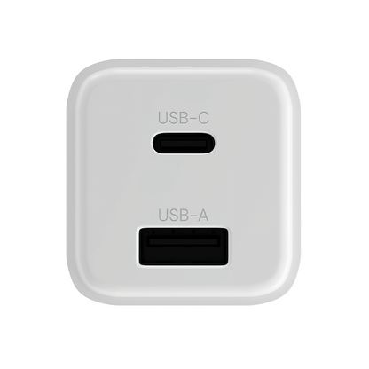 Allity Netwerkoplader. ATC-01-30WAC Mini, 30W, 3A, 1 x USB-A - 1 x USB-C, Wit