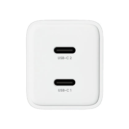 Allity Netwerkoplader. ATC-01-45WCC Fast, 45W, 3A, 2 x USB-C, Wit