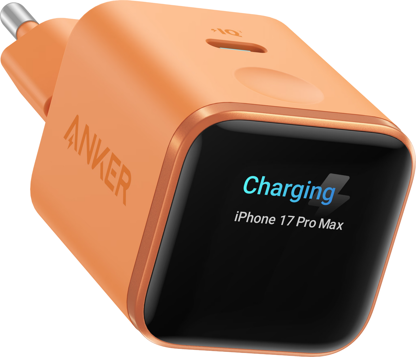 Anker Nano Display Netadapter, 45W, 3A, 1 x USB-C, Oranje A121DGO1