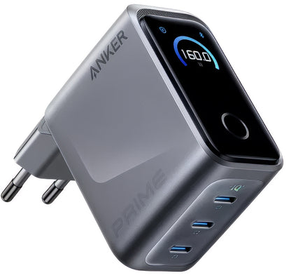 Anker Prime Netwerkoplader, 160W, 5.36A, 3 x USB-C, Grijs A2687341