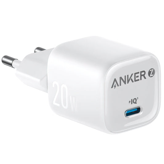 Chargeur Réseau Anker Zolo, 20W, 3A, 1 x USB-C, Blanc A2699G21
