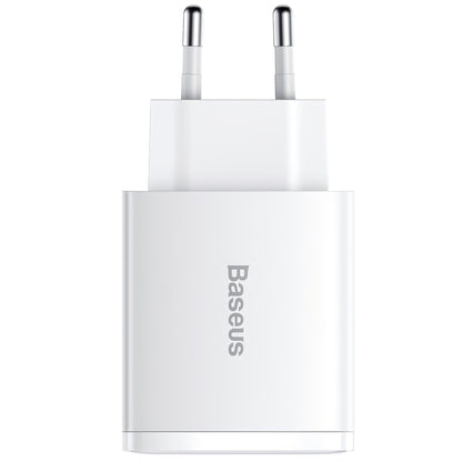 Chargeur réseau Baseus Compact, 30W, 1 x USB-C - 2 x USB-A, blanc CCXJ-E02 