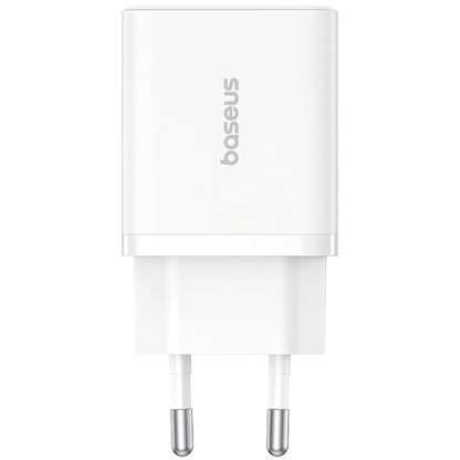 Baseus Cube Netwerkoplader, 20W, 3A, 1 x USB-A - 1 x USB-C, Wit P10111403213-00