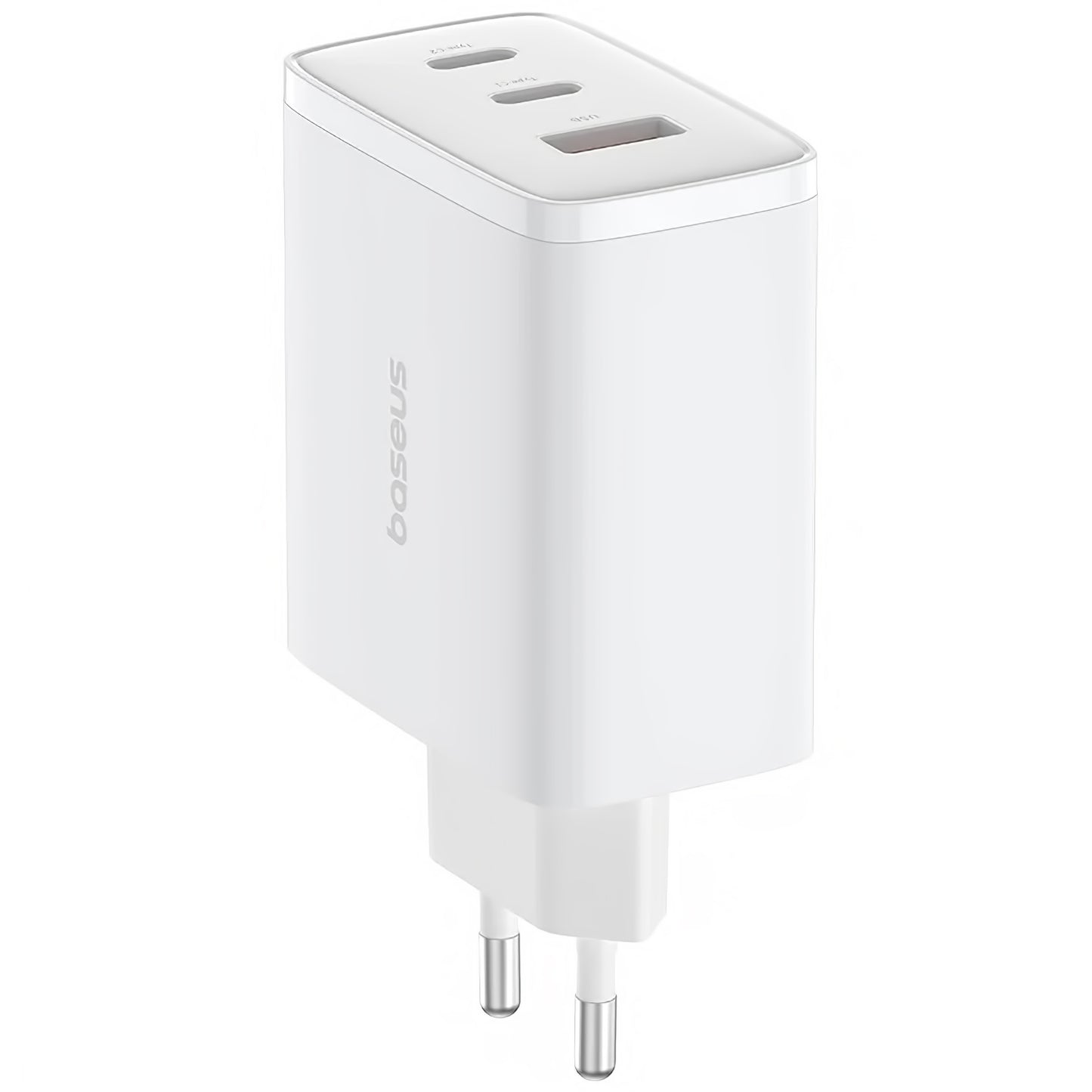 Chargeur réseau Baseus Cube Pro, 65W, 3.25A, 1 x USB-A - 2 x USB-C, blanc P10152301213-00