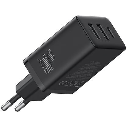 Netwerkoplader Baseus Cube, 30W, 3A, 1 x USB-C - 2 x USB-A, zwart P10111402113113-00 