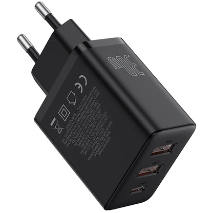 Netwerkoplader Baseus Cube, 30W, 3A, 1 x USB-C - 2 x USB-A, zwart P10111402113113-00 