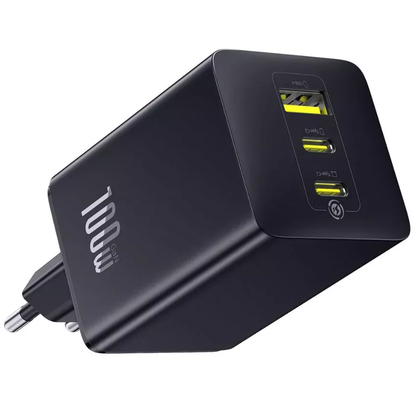 Baseus EnerFill FE11 Netwerkoplader, 100W, 5A, 1 x USB-A - 2 x USB-C, Grijs P10182102123