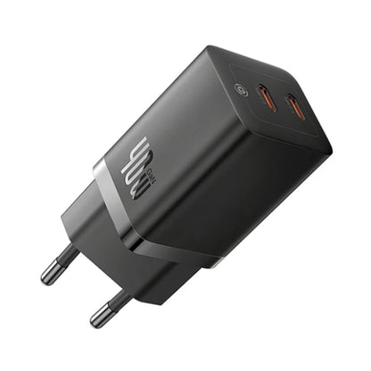 Netzladegerät Baseus GaN5 Pro, 40W, 3A, 2 x USB-C, Schwarz CCGP180101