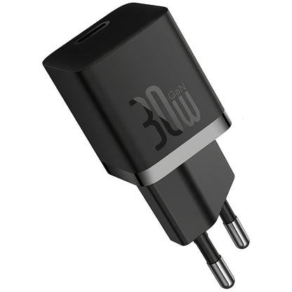 Chargeur réseau Baseus GaN GaN Mini 1C, 30W, 3A, 1 x USB-C, Noir CCGN070401