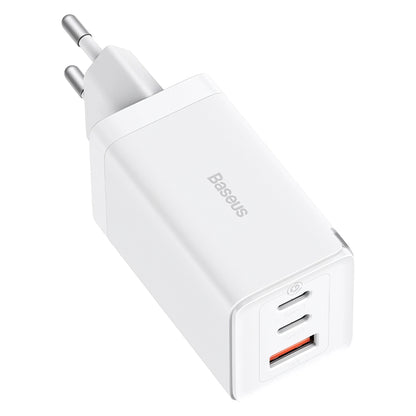 Netwerkoplader Baseus GaN5 Pro, 65W, 3.25A, 1 x USB-A - 2 x USB-C, Wit CCGP120202