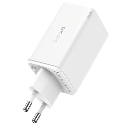 Chargeur réseau Baseus GaN6 Pro, 65W, 3.25A, 2 x USB-A - 2 x USB-C, blanc 