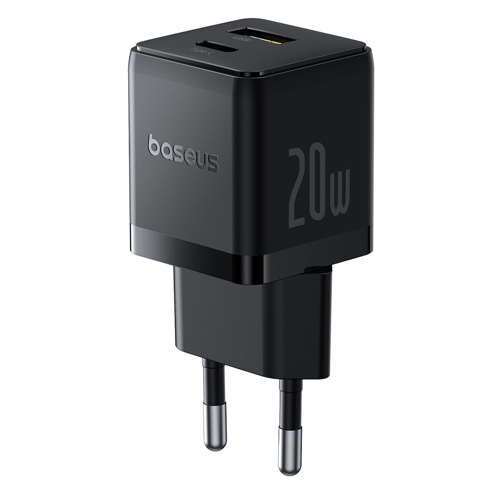 Baseus Palm Netzladegerät, 20W, 3A, 1 x USB-A - 1 x USB-C, Schwarz P10111608113-00