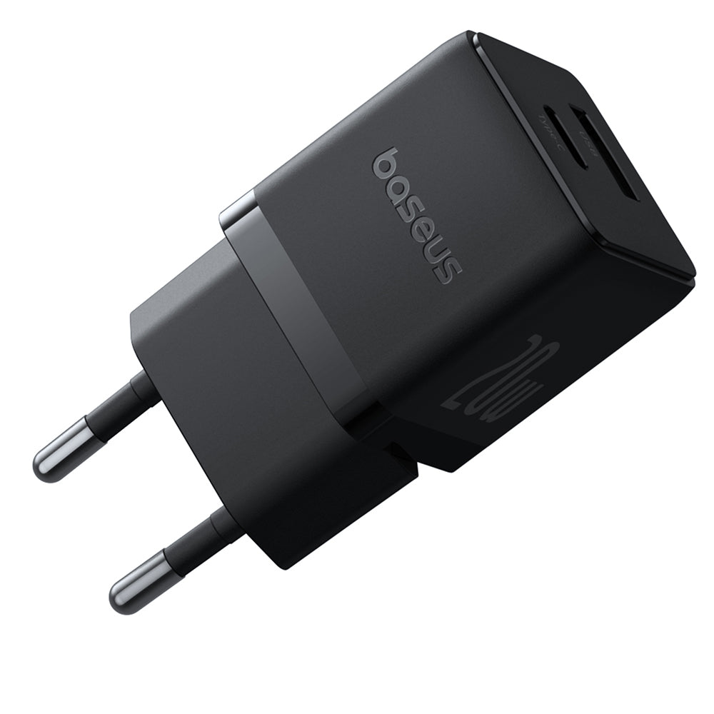 Baseus Palm Netzladegerät, 20W, 3A, 1 x USB-A - 1 x USB-C, Schwarz P10111608113-00