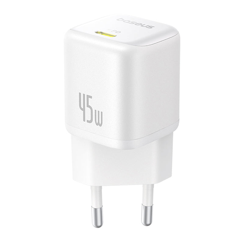 Baseus PicoGo Netwerkoplader, 45W, 3A, 1 x USB-C, Wit P10176800213-00