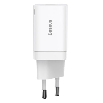 Netwerkoplader Baseus Super Si Pro, 30W, 3A, 1 x USB-A - 1 x USB-C, Wit CCSUPP-E02