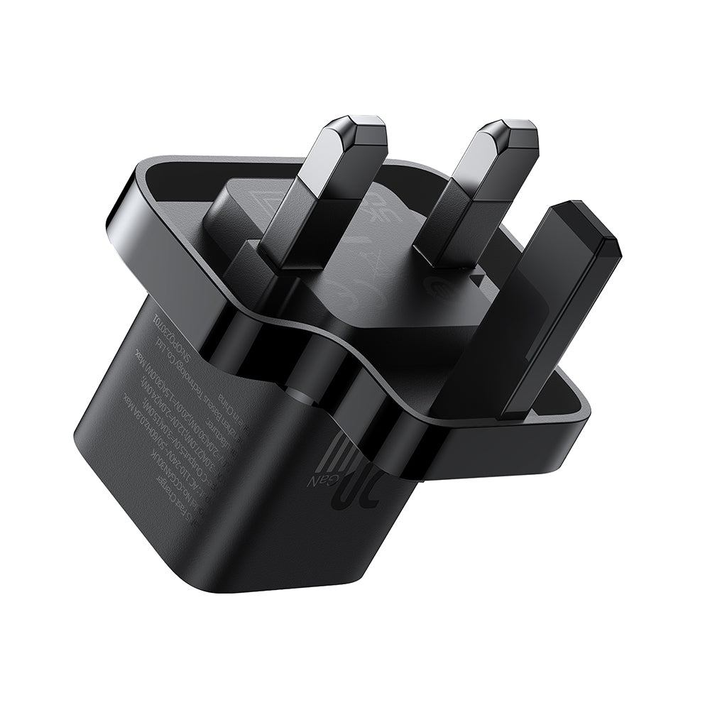 Baseus UK Netzladegerät, 20W, 3A, 1 x USB-C, Schwarz P10110907113-00