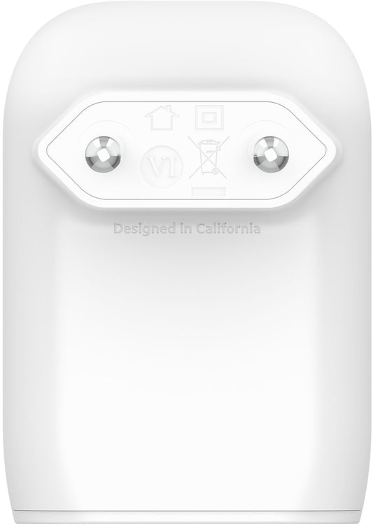 Chargeur secteur Belkin BoostCharge Dual, 37W, 3A, 1 x USB-A - 1 x USB-C, Blanc WCB007vfWH