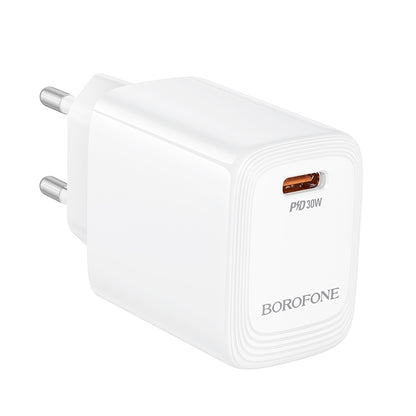 Netzladegerät Borofone BN28 Fuente, 30W, 3A, 1 x USB-C, Weiß