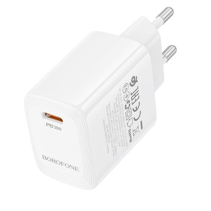 Netzladegerät Borofone BN28 Fuente, 30W, 3A, 1 x USB-C, Weiß