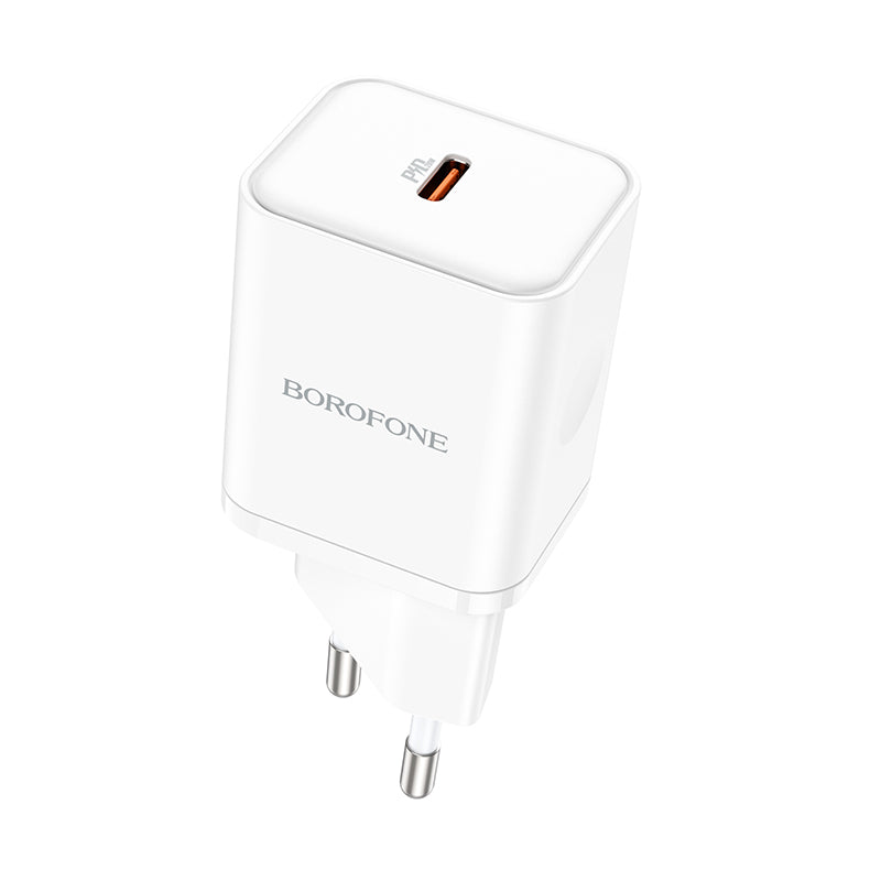 Chargeur Réseau Borofone BN6 Field, 20W, 3A, 1 x USB-C, Blanc
