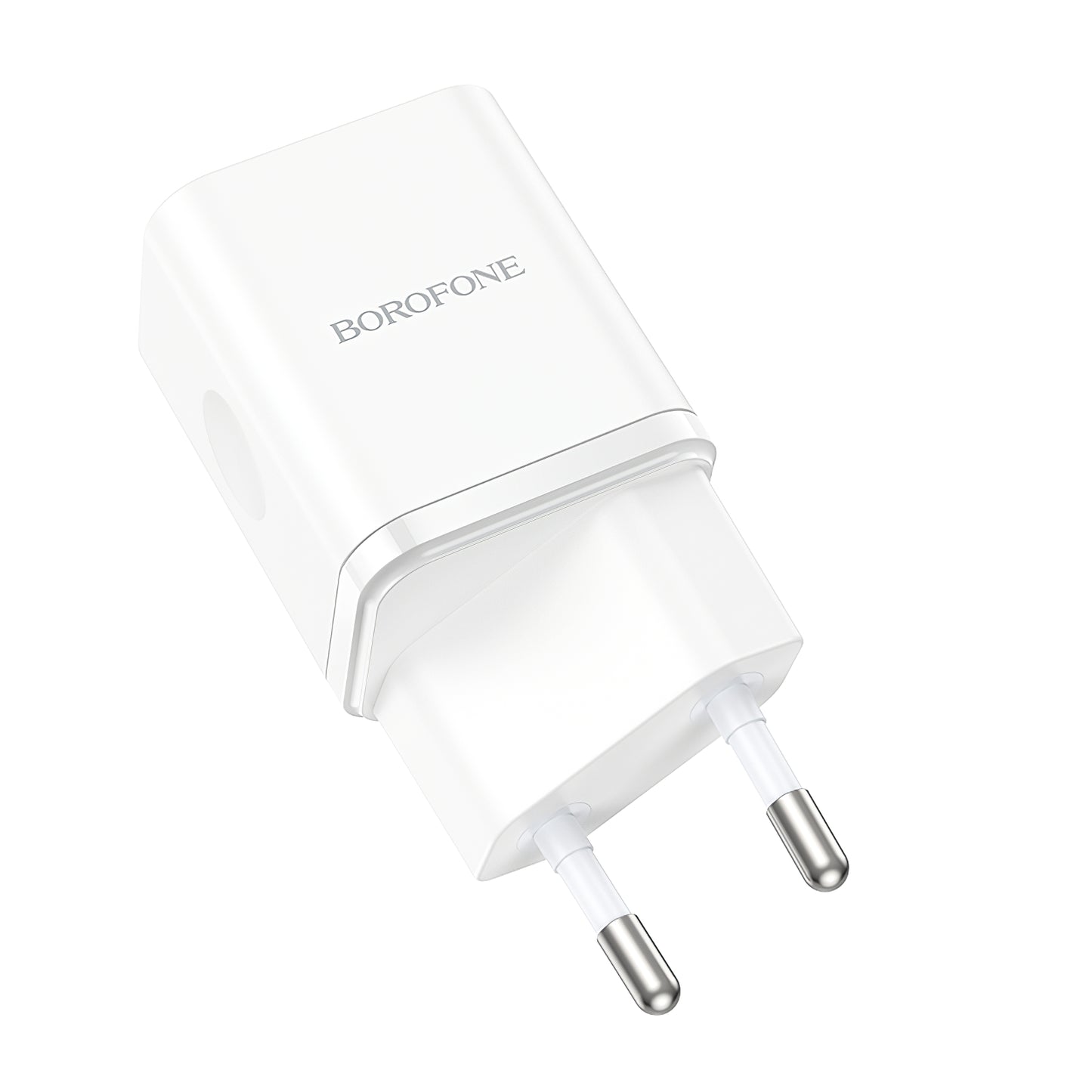 Netwerkoplader Borofone BN7, 20W, 3A, 1 x USB-A - 1 x USB-C, Wit 