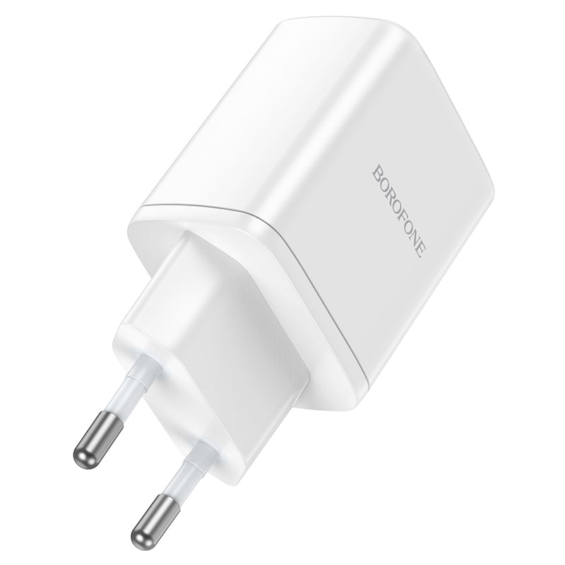 Netwerkoplader Borofone BN9, 35W, 3A, 2 x USB-C, Wit 