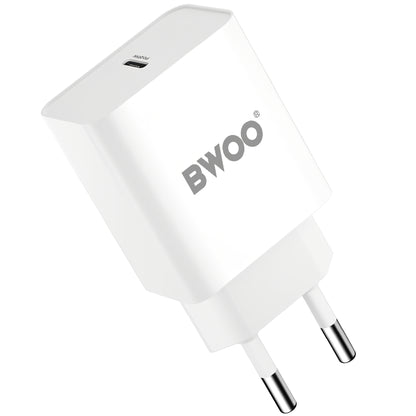 Netwerkoplader BWOO BO-CDA119, 20W, 4A, 1 x USB-C, Wit 