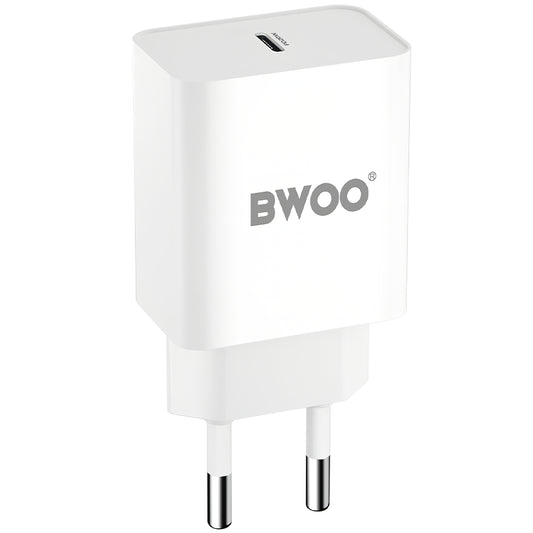 Netwerkoplader BWOO BO-CDA119, 20W, 4A, 1 x USB-C, Wit 