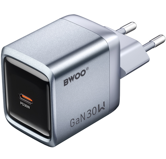 Netlader BWOO BO-CDA236, 30W, 3A, 1 x USB-C, Grijs
