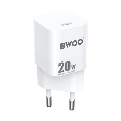 Netlader BWOO CDA155, 20W, 3A, 1 x USB-C, Wit