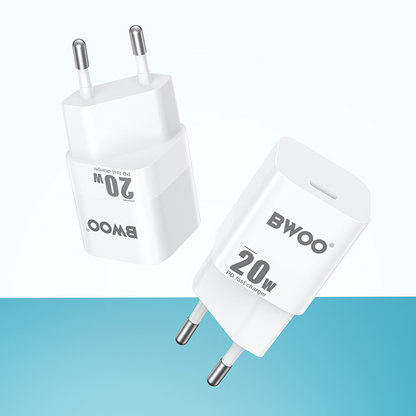 Netlader BWOO CDA155, 20W, 3A, 1 x USB-C, Wit