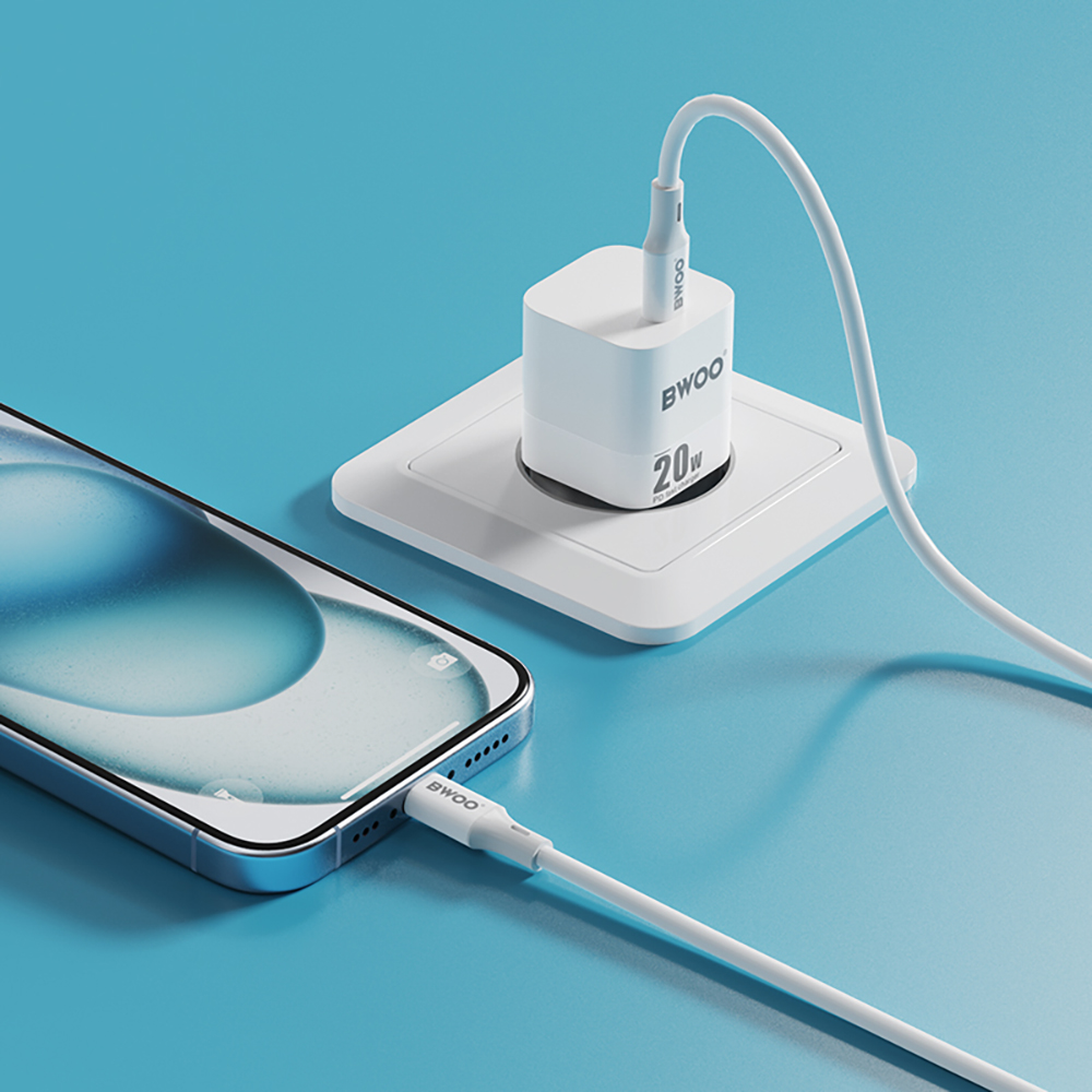 Netlader BWOO CDA155, 20W, 3A, 1 x USB-C, Wit