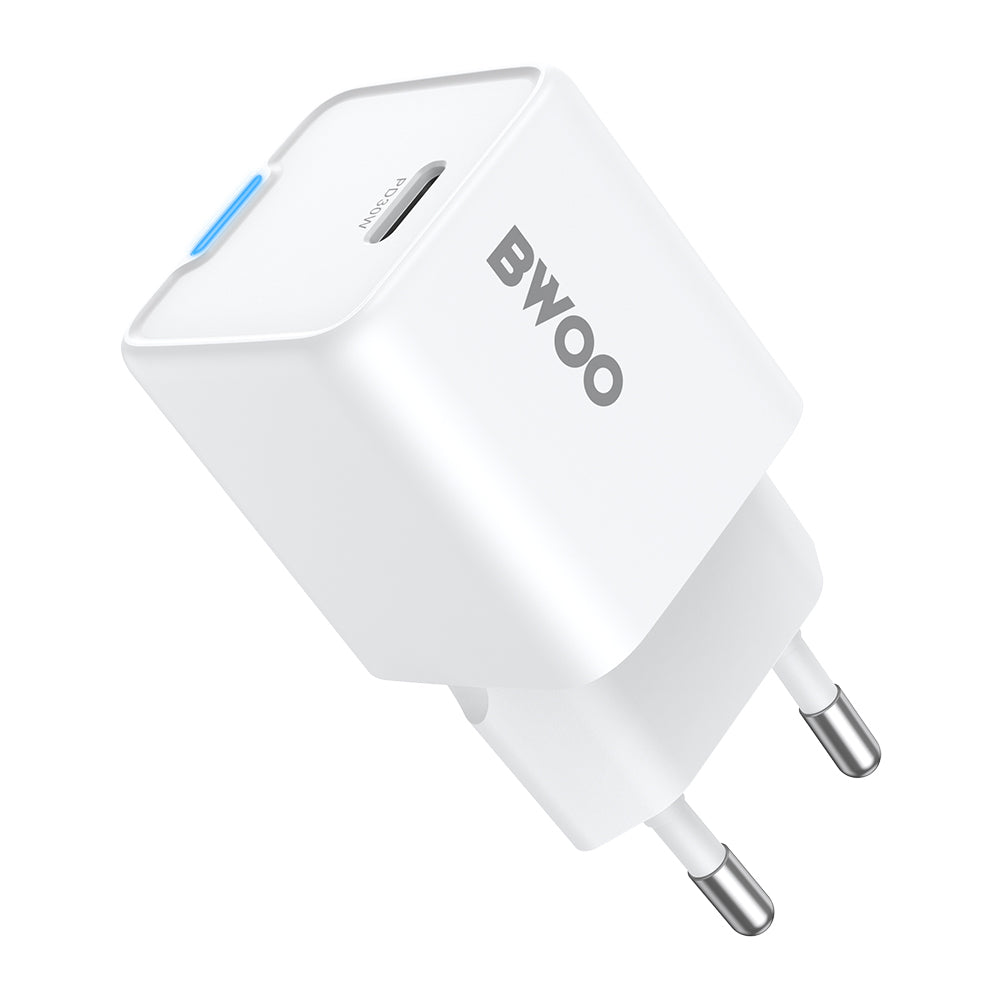 Netwerkoplader BWOO CDA211, 30W, 3A, 1 x USB-C, Wit