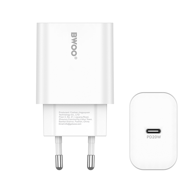 Netwerkoplader BWOO CDA233, 20W, 3A, 1 x USB-C, Wit