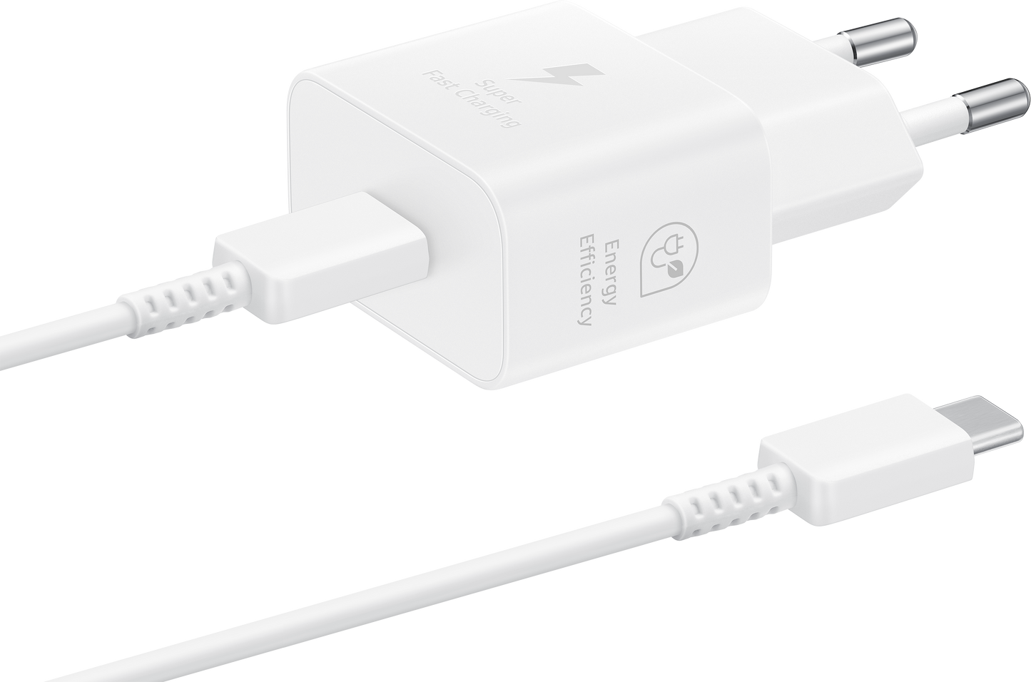 Samsung USB-C kabel netwerkoplader, 25W, 3A, 1 x USB-C, Wit EP-T2510XWEGEU 