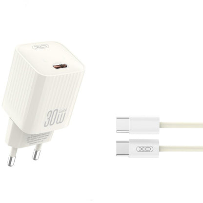 Netwerkoplader met USB-C Kabel XO Design L148, 30W, 3A, 1 x USB-C, Beige