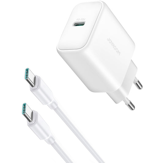 Netwerkoplader met USB-C Kabel Joyroom JR-TCF24, 30W, 3A, 1 x USB-C, Wit