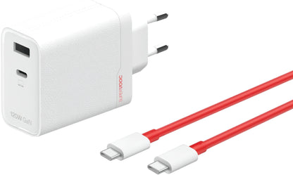 Netzladegerät mit USB-C Kabel OnePlus OSABBCBBAE, 120W, 7.3A, 1 x USB-A - 1 x USB-C, Weiß 5461100631