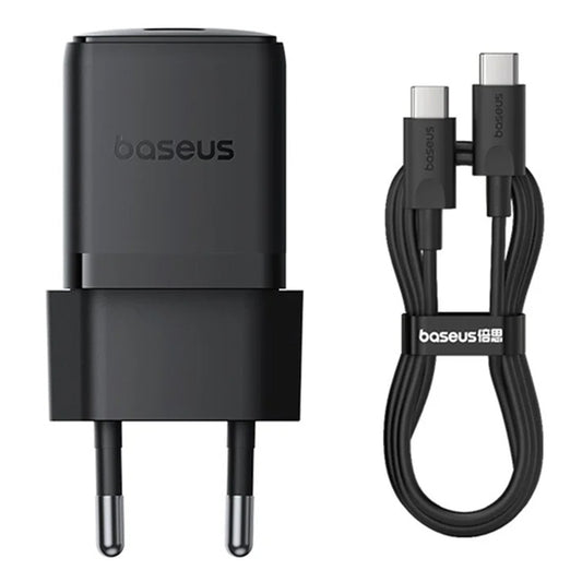 Netwerkoplader met USB-C Kabel Baseus Palm, 30W, 3A, 1 x USB-C, Zwart P10111605113-01
