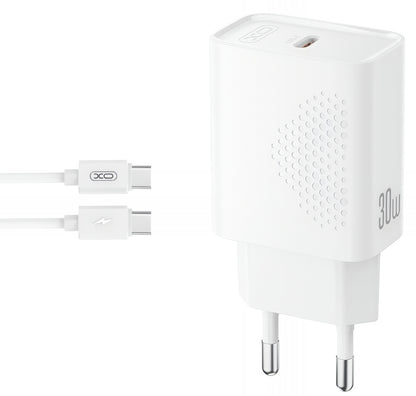 Netwerkoplader met USB-C Kabel XO Design L162, 30W, 3A, 1 x USB-C, Wit