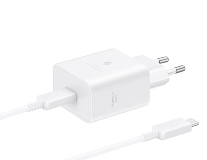 Samsung USB-C Netwerkoplader met Kabel, 45W, 4.05A, 1 x USB-C, Wit EP-T4511XWEGEU