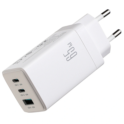 Netwerkoplader met USB-C Kabel Joyroom JR-TG10, 65W, 3.25A, 1 x USB-A - 2 x USB-C, Wit