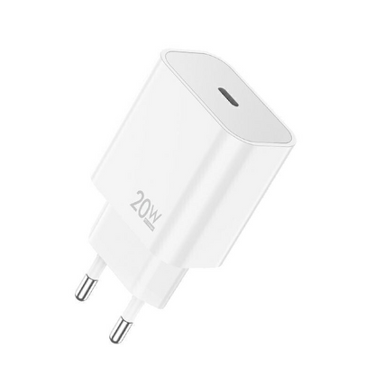 Netzteil mit USB-C-Kabel Sendem OG73, 20W, 3A, 1 x USB-C, Weiß