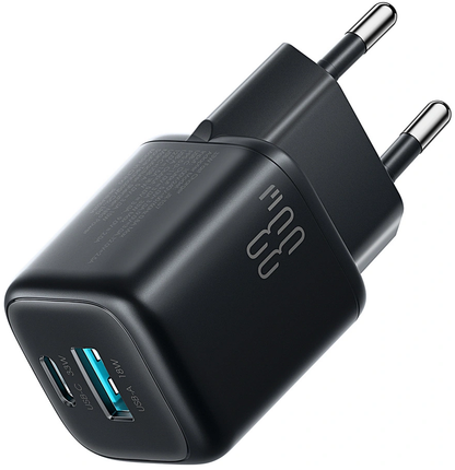 Netlader met USB-C-kabel Joyroom JR-TG7, 33W, 3A, 1 x USB-A - 1 x USB-C, Zwart