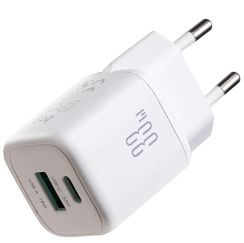 Netlader met USB-C-kabel Joyroom JR-TG7, 33W, 3A, 1 x USB-A - 1 x USB-C, Wit