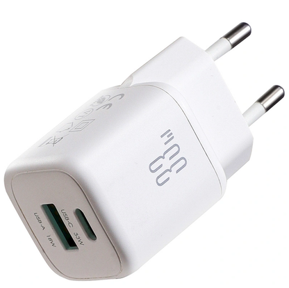 Netlader met USB-C-kabel Joyroom JR-TG7, 33W, 3A, 1 x USB-A - 1 x USB-C, Wit