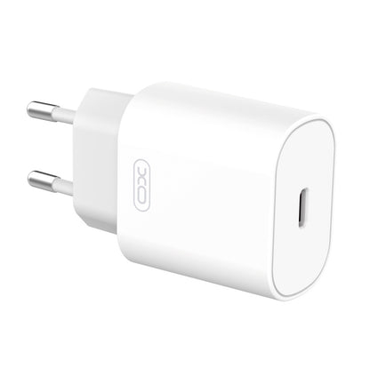 Chargeur Réseau XO Design, 25W, 3A, 1 x USB-C, Blanc